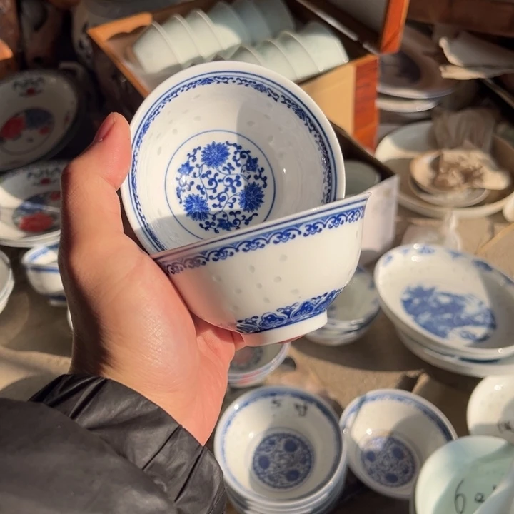 陶碗景德镇高温细白瓷餐具