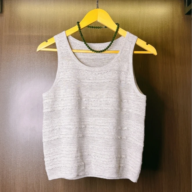 知己 芳华设计新中式复古百搭背心国风简约款针织背心