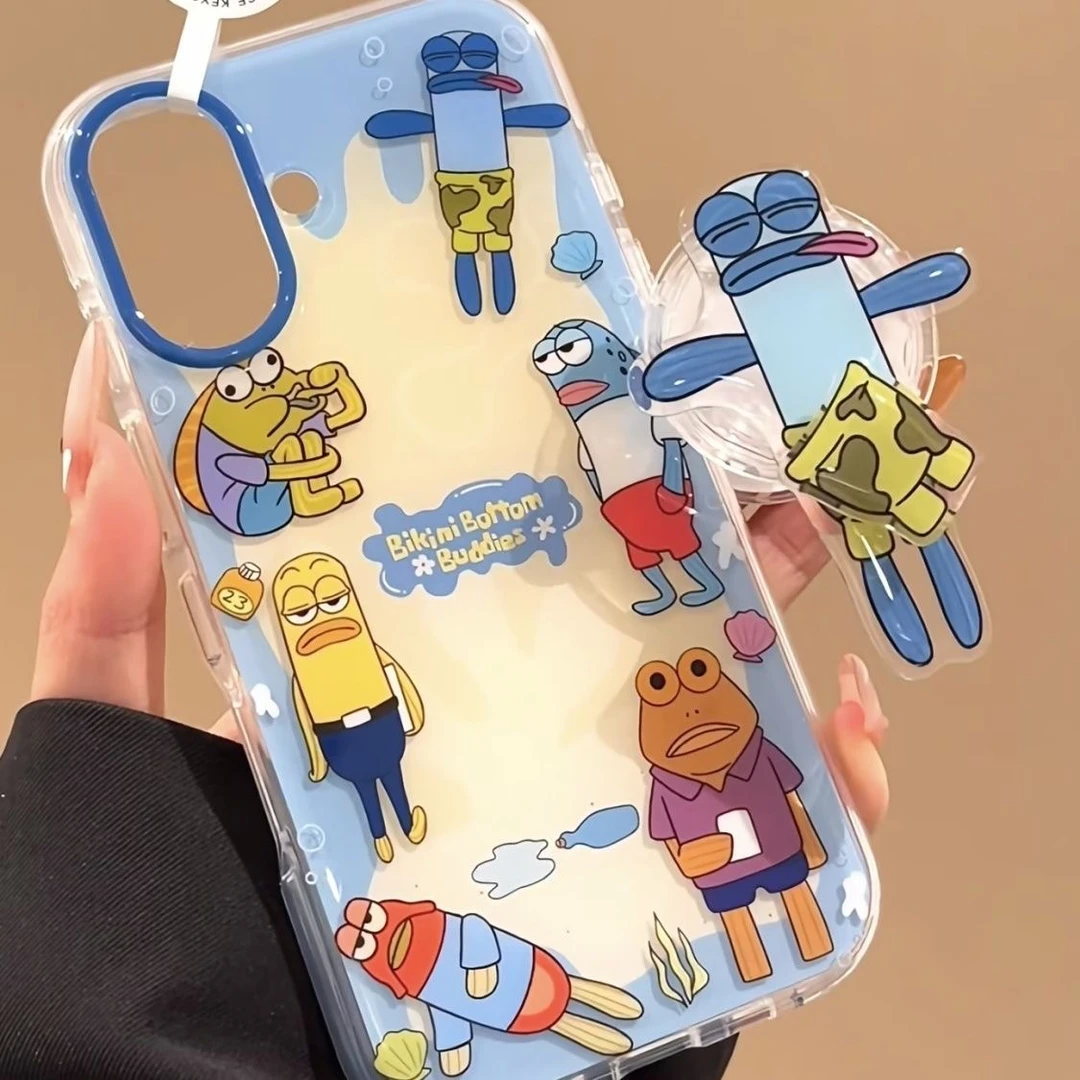 比奇堡鱼适用iphone16pro手机壳12苹果13/14/15小米vivo华为oppo