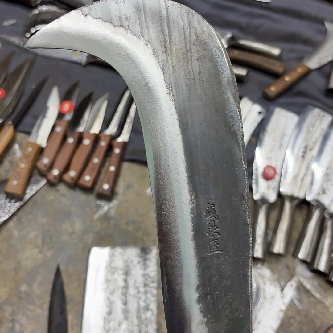 高碳锰钢云南阿老表手工锻打家用刀