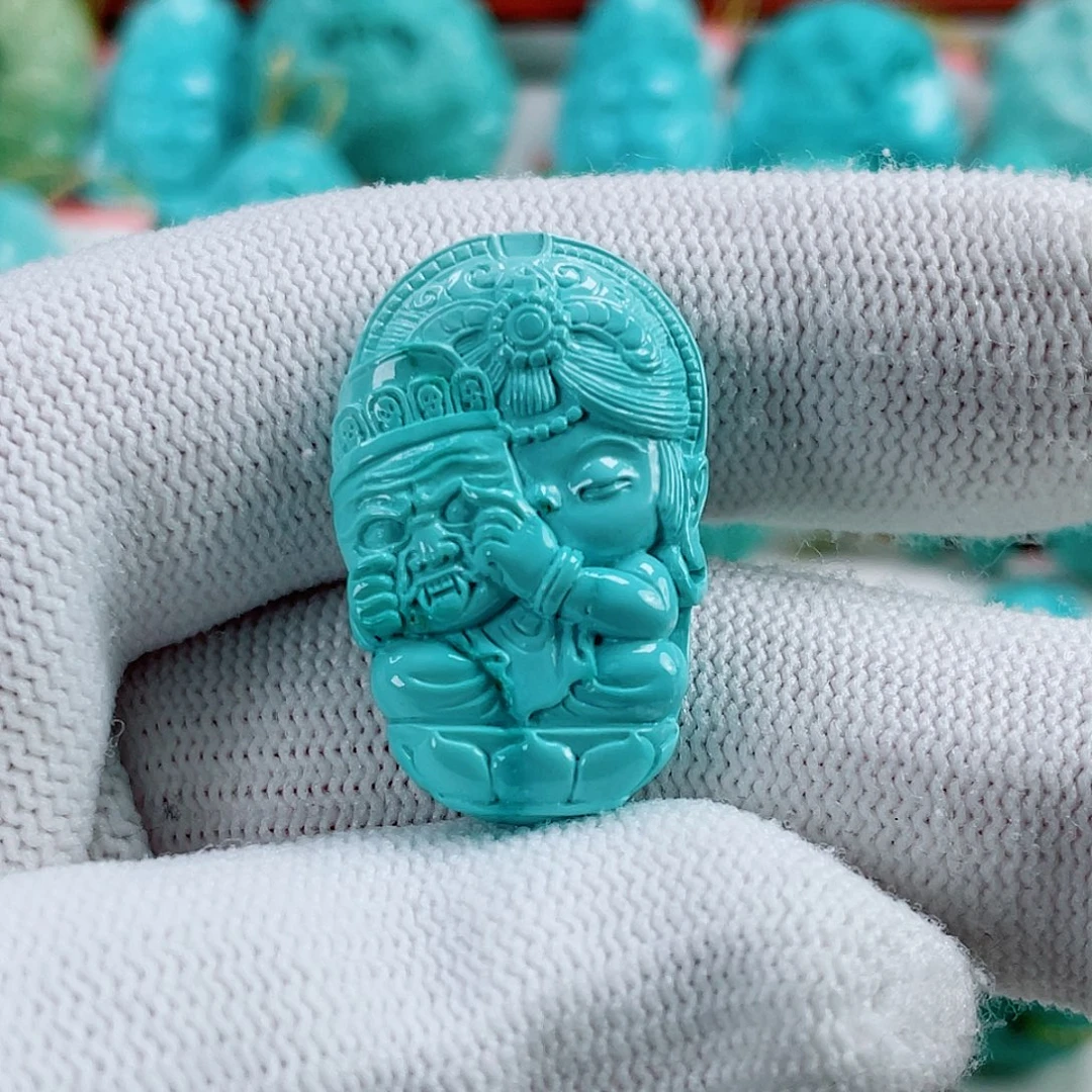 未镶嵌绿松石车挂