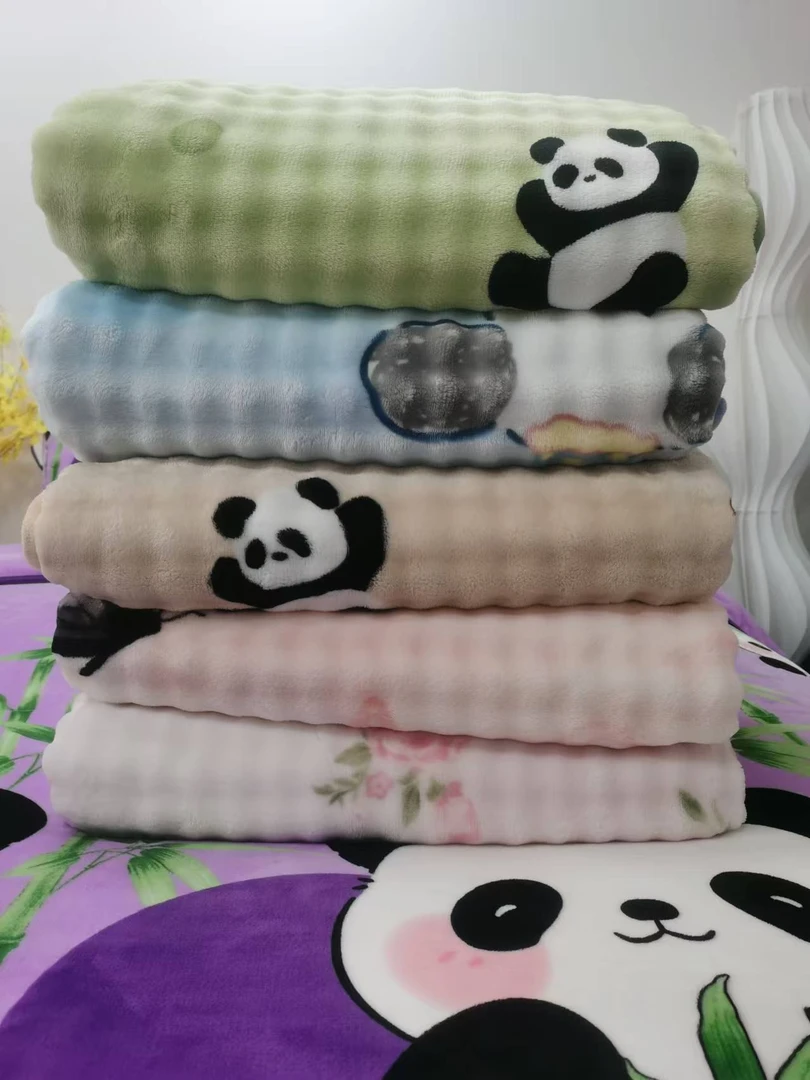 加厚泡泡绒华夫格牛奶绒200*230cm单被套