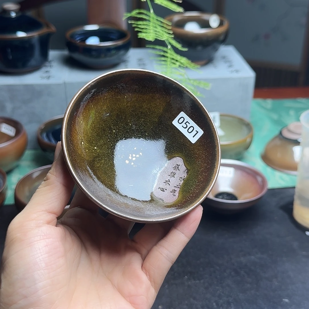 茶盏0501草木心柴烧手工主人杯