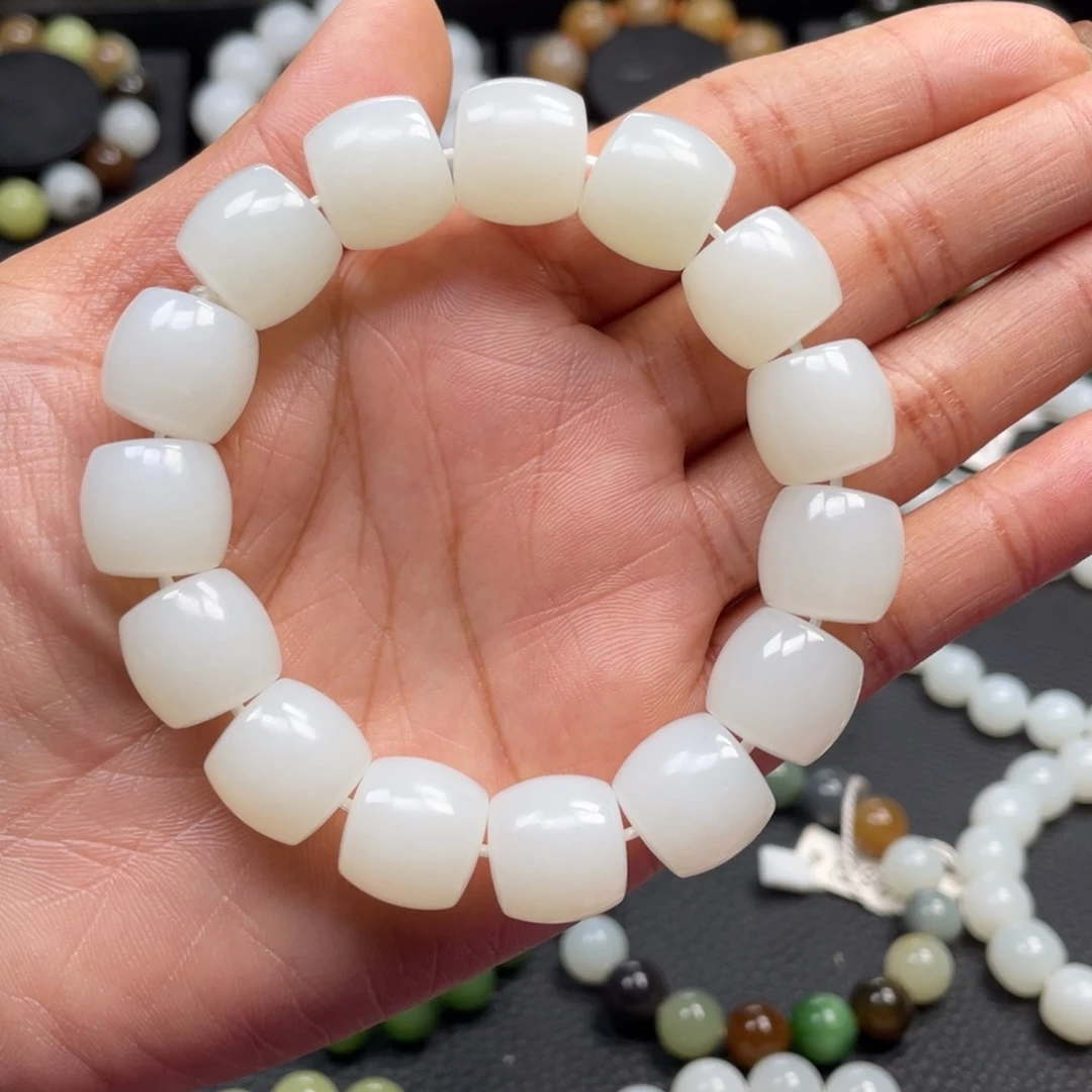 和田玉未镶嵌手链