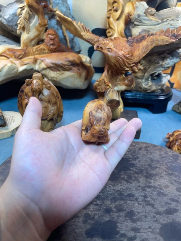 蜗牛安居乐业雀眼瘤精品手把件