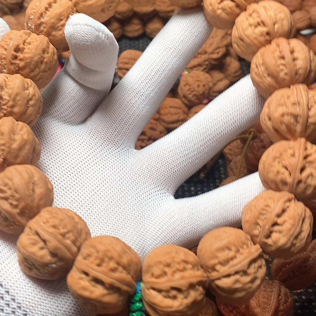 文玩核桃手串磨盘粗筋八棱