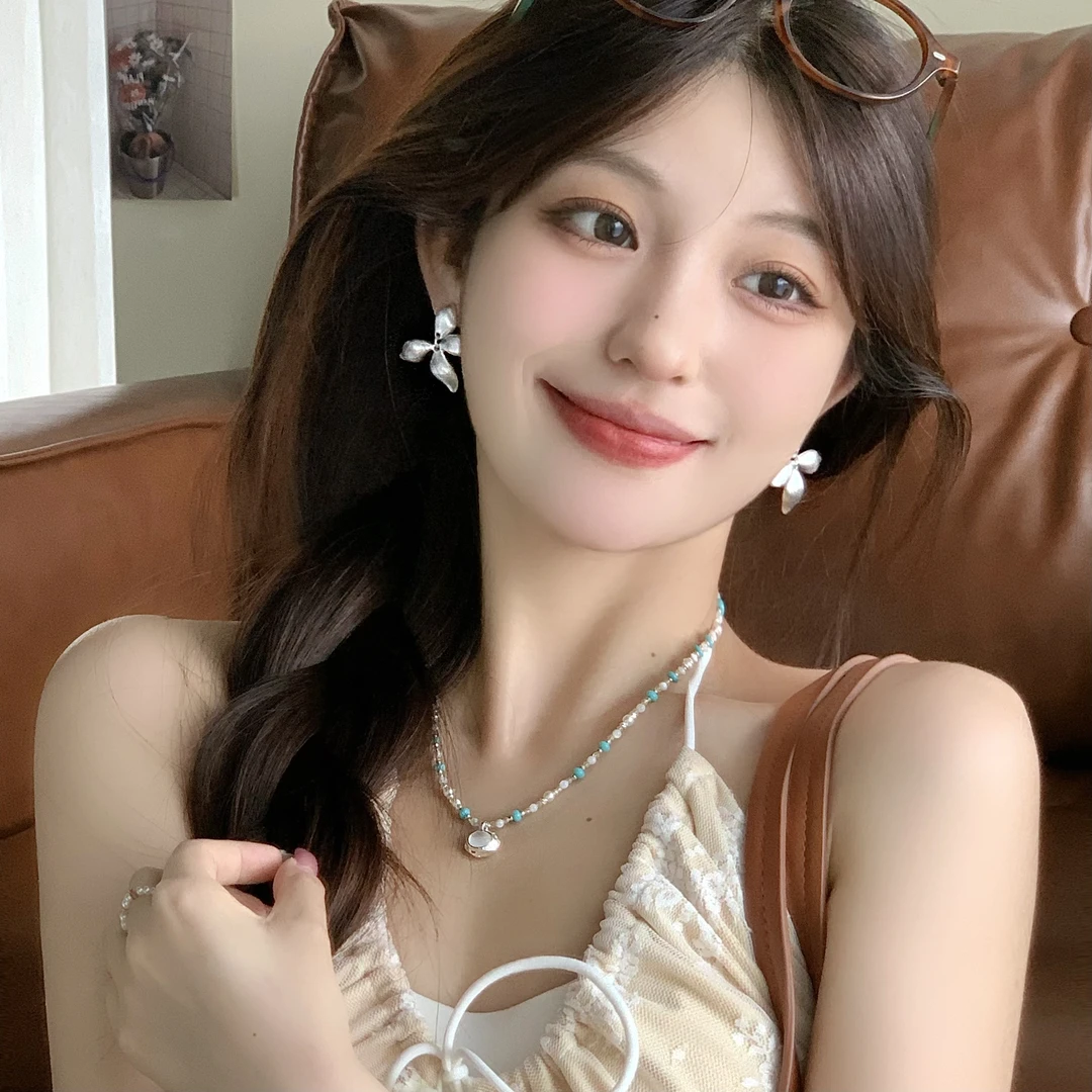 FULL GIRLISH耳环02180简约气质花朵耳钉耳饰