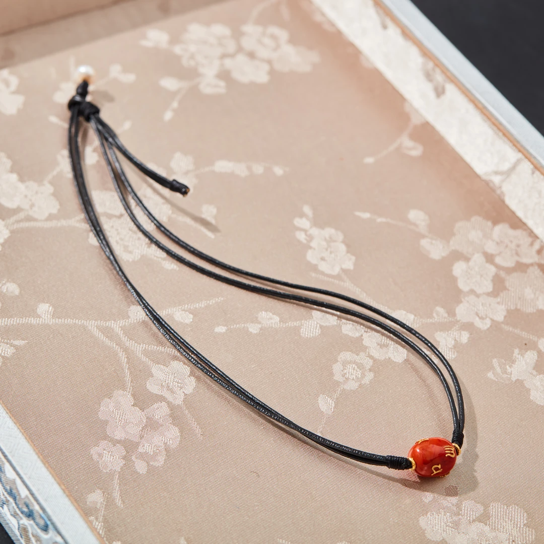 子乔珠玉集 · 18K六字南红编绳项链多样性发一#XYGD206051-B