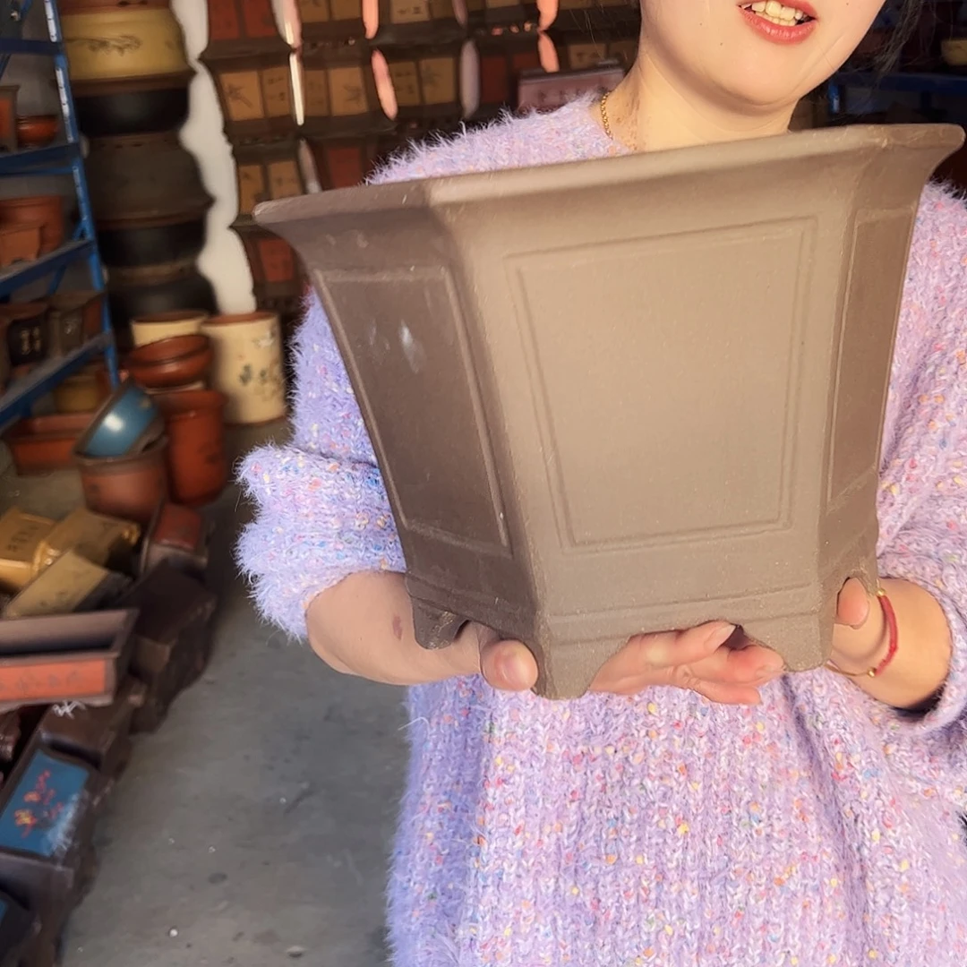 25素面六方花盆花盆花盆花盆