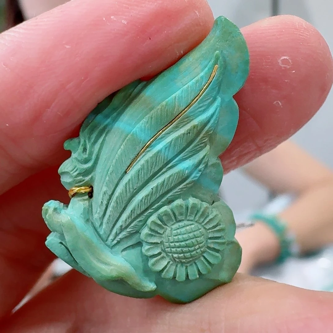 未镶嵌绿松石珠宝奇石