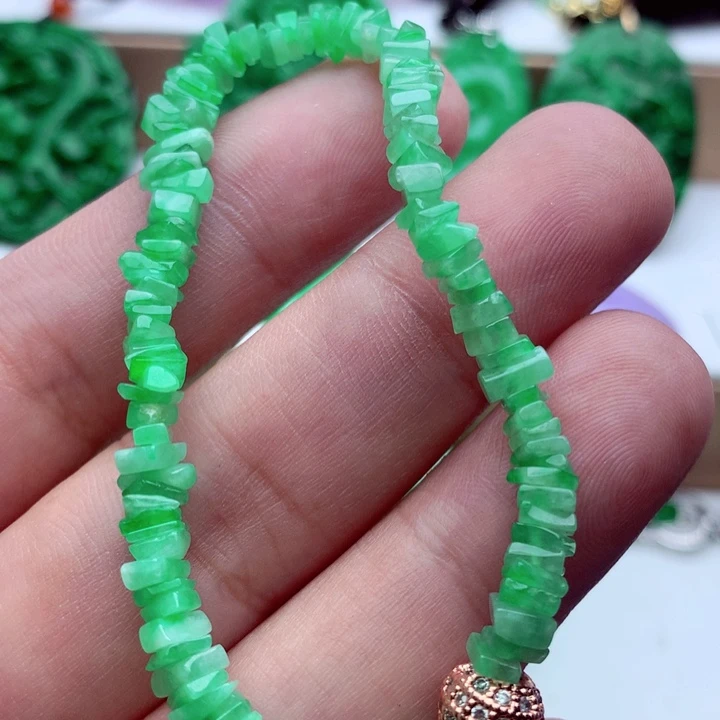 翡翠未镶嵌手链手串