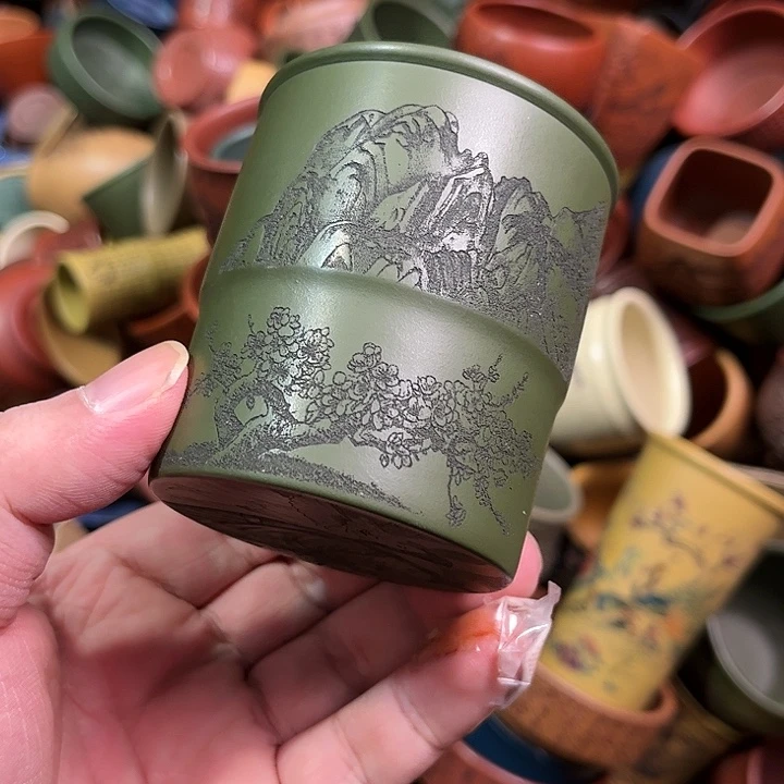 紫砂茶杯全手工紫砂主人杯