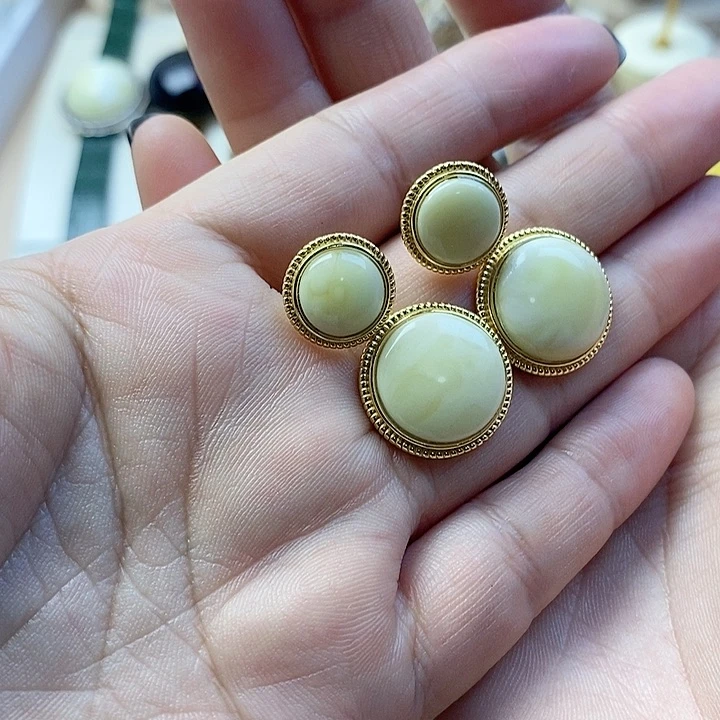 银S925镶嵌琥珀耳饰蜜蜡耳坠