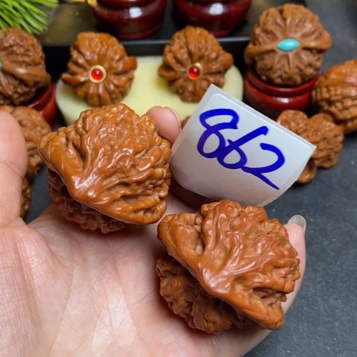 文玩核桃把件瞾*玄45蛇头862