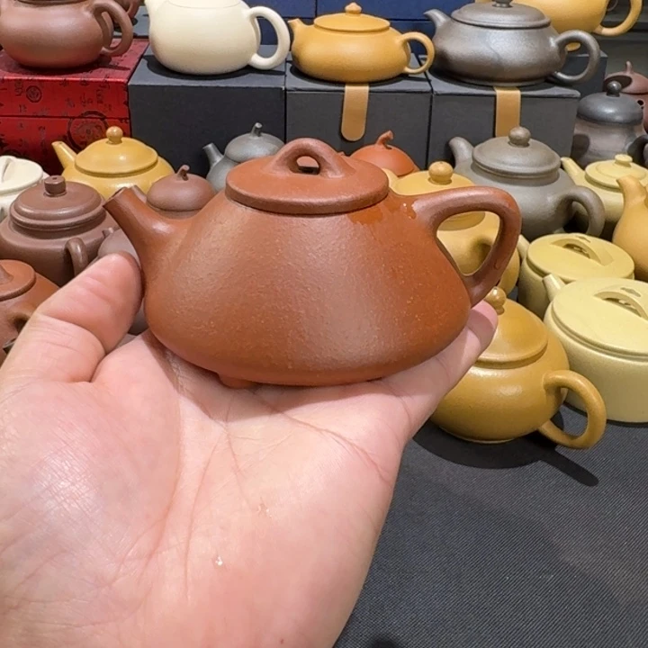 茶壶紫砂红降坡子冶150cc