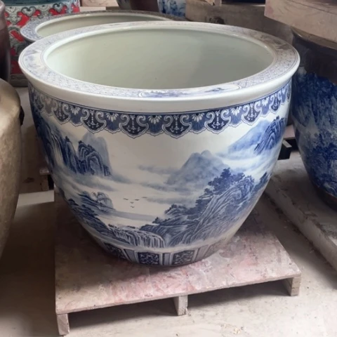 缸下**李景德镇陶瓷大缸