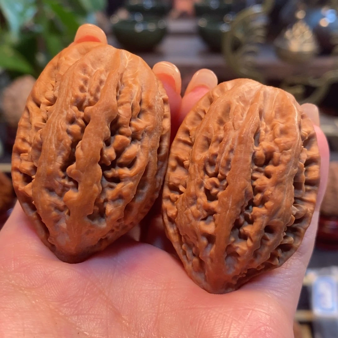 文玩核桃吊坠C*J鱼骨纹35