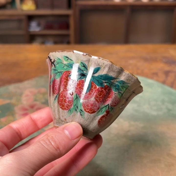 柴烧纯手工手绘陶瓷