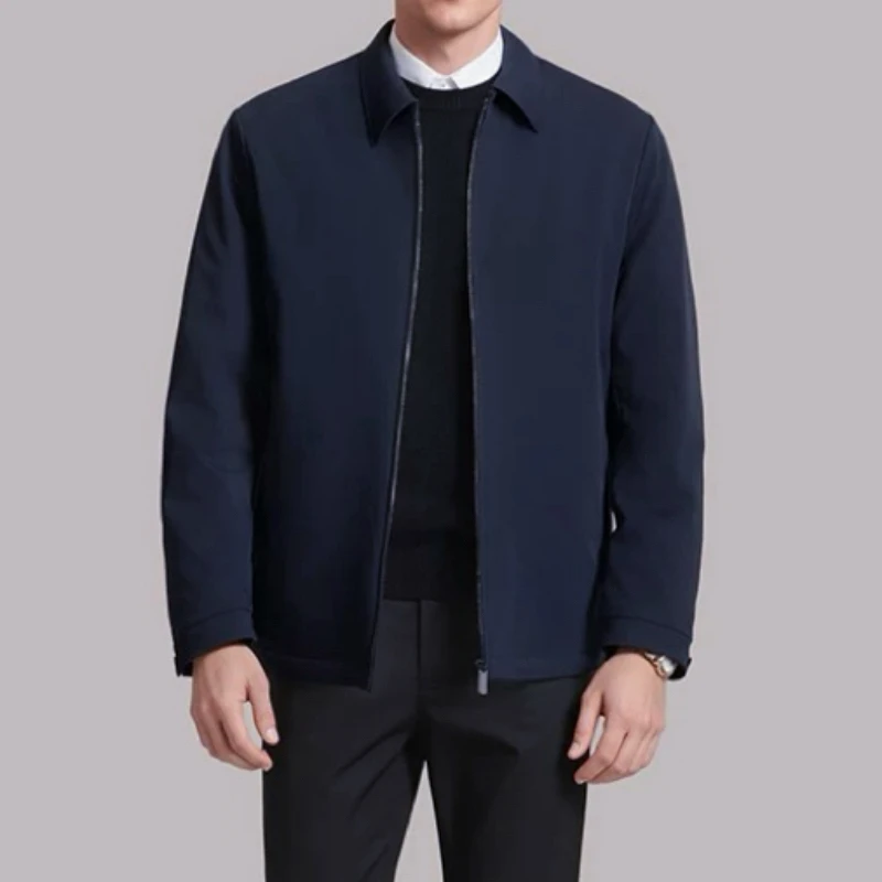 秋冬百搭翻领可脱卸短款鹅绒外套二合一82233