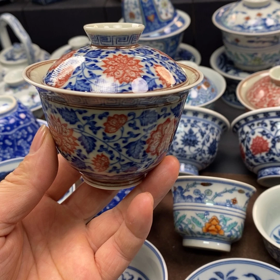 景德镇柴窑元宝盖碗