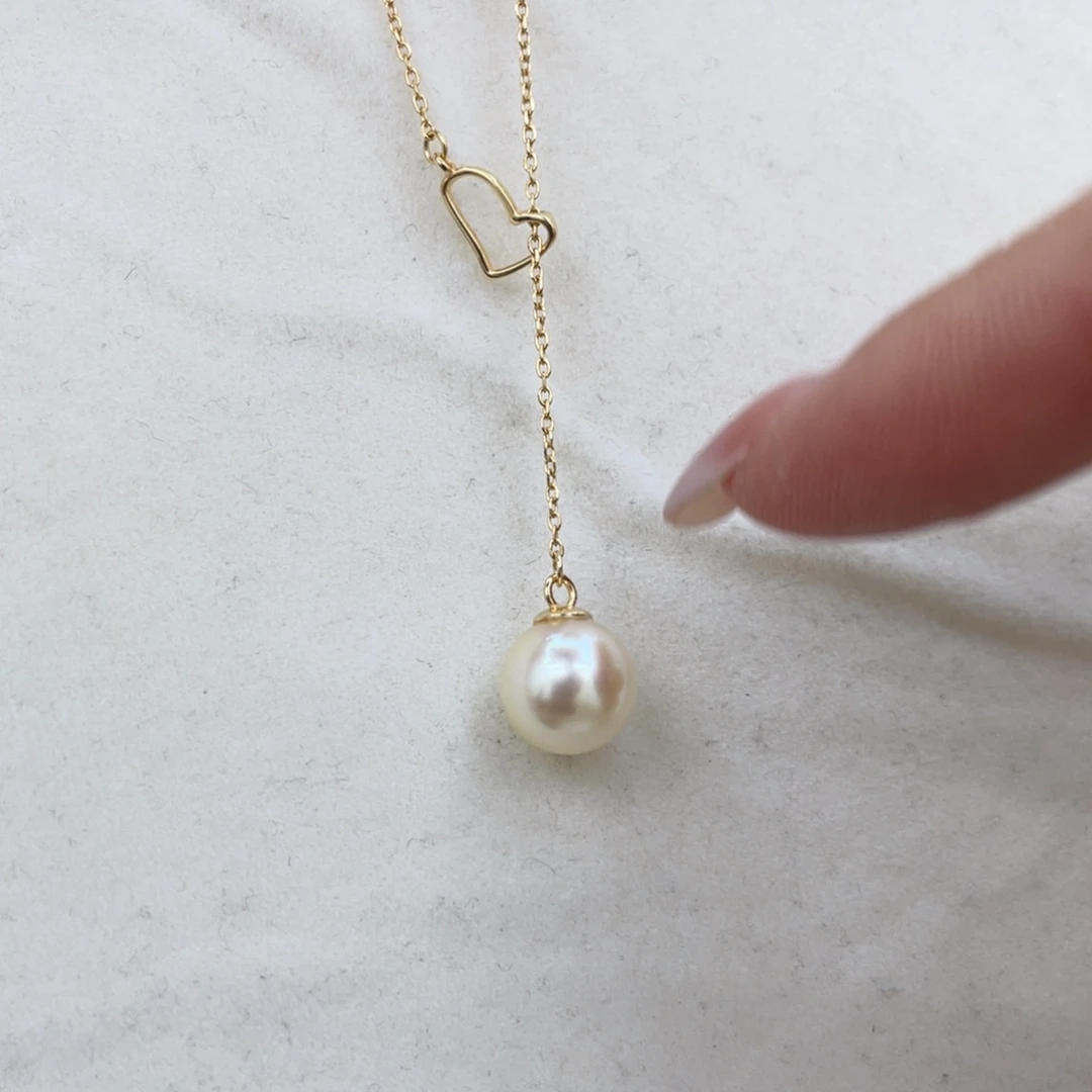 颈饰银S925镶嵌海水珍珠