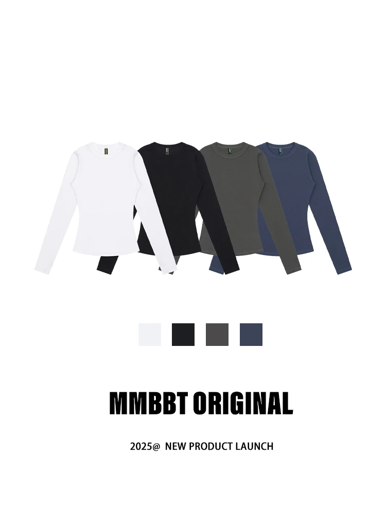 MMBBT【无压日常】秋冬打底衫上衣修身弹力T恤