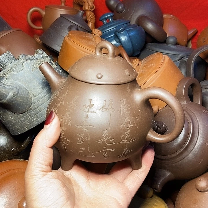 全手工制作宜兴紫砂茶壶
