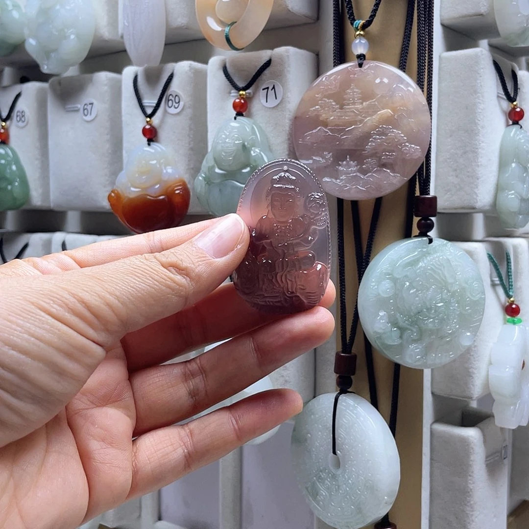 玛瑙/玉髓合金颈饰