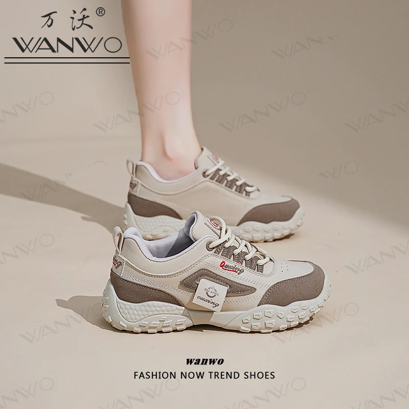 2025秋季软底增高休闲鞋女新款运动平底百搭厚底老爹鞋小白鞋单鞋