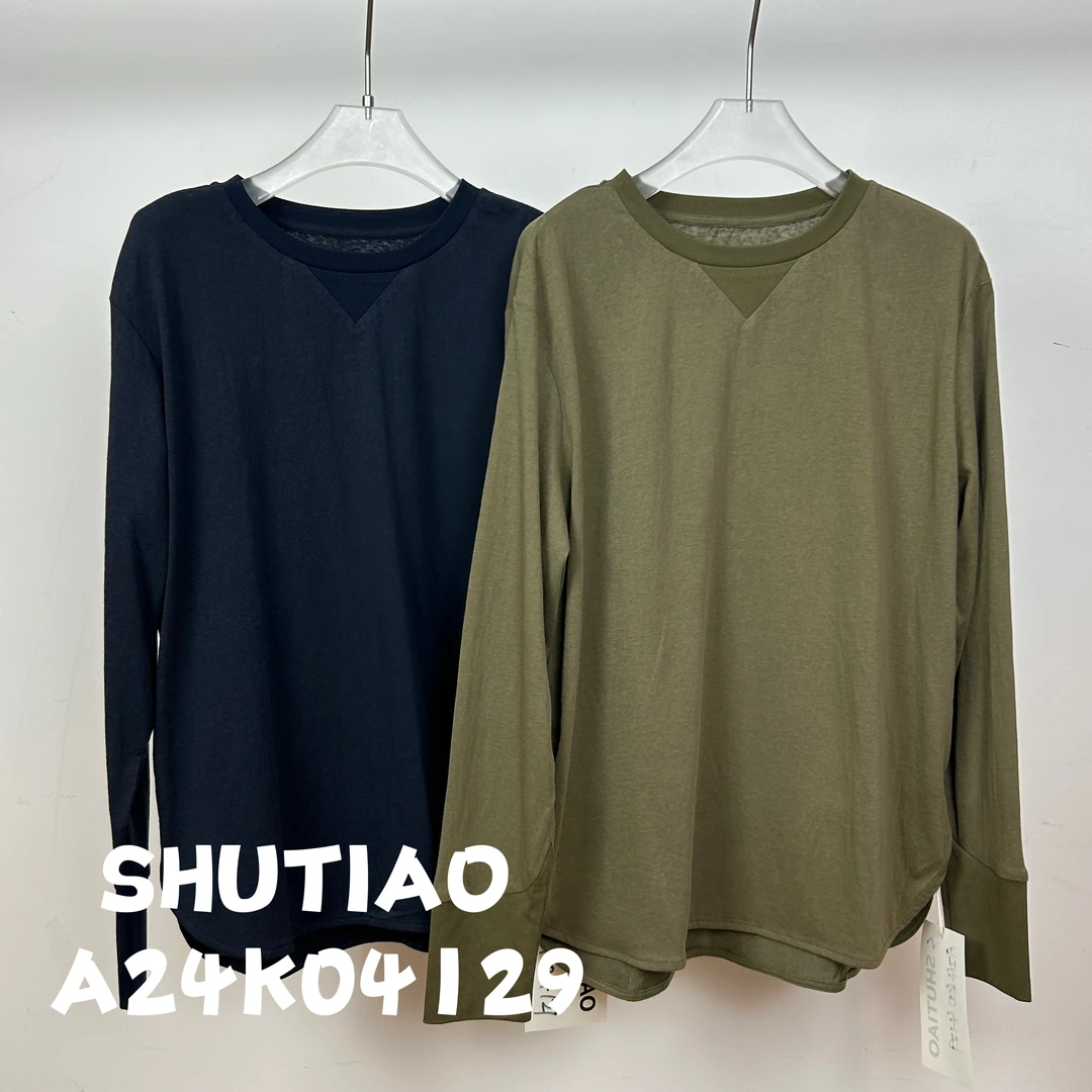 【SHUTIAO】2024秋冬：新款小众设计款T恤A24K04129