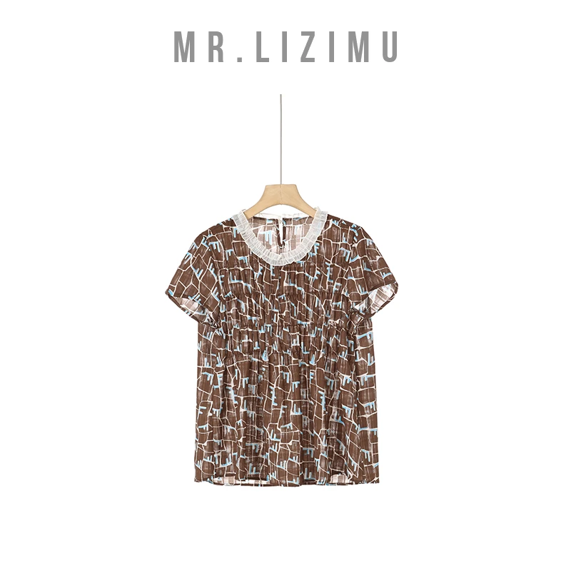 李子木先生宽松显瘦轻奢简约时尚法式小衫【夏季新款】薄款休闲女装