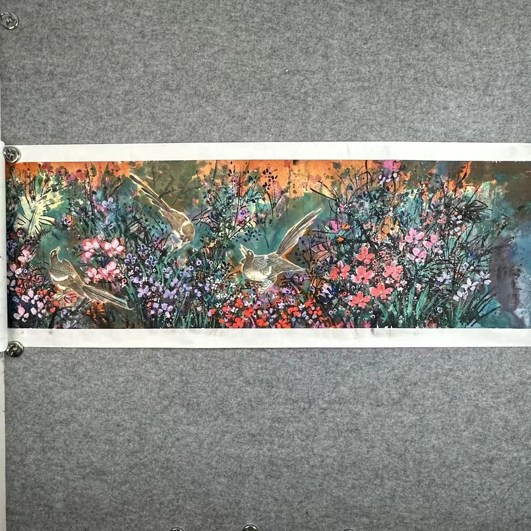 lot019-莫雄花间戏之一45×178cm