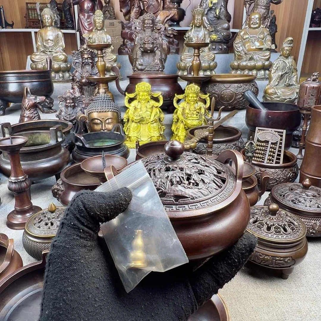 铜香炉铜摆件铜工艺品风水摆件