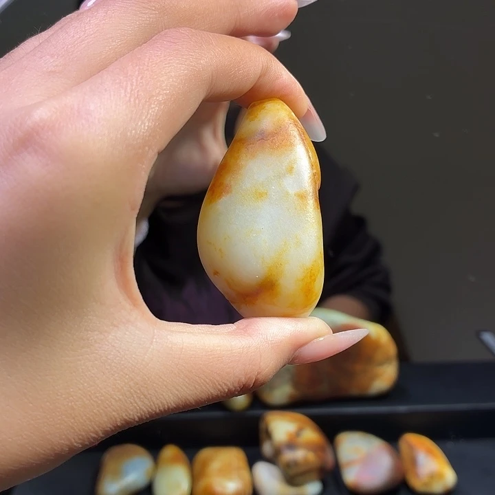 和田玉未镶嵌挂件74