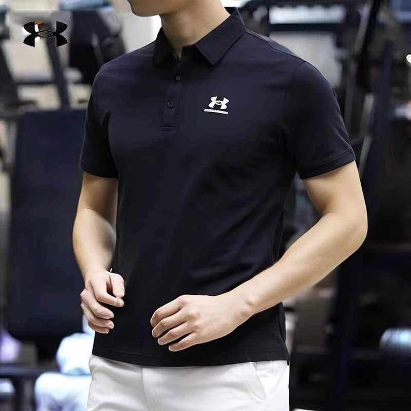 【双旦礼赠】安德玛POLO短袖男装健身运动服休闲训练上衣1386608
