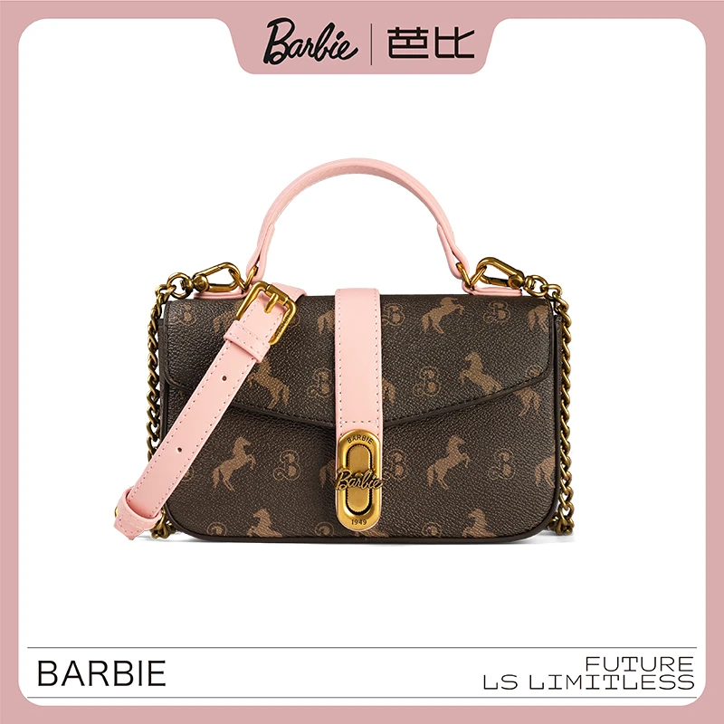 BARBIE/芭比新款单肩斜挎包时尚通勤百搭手提腋下包
