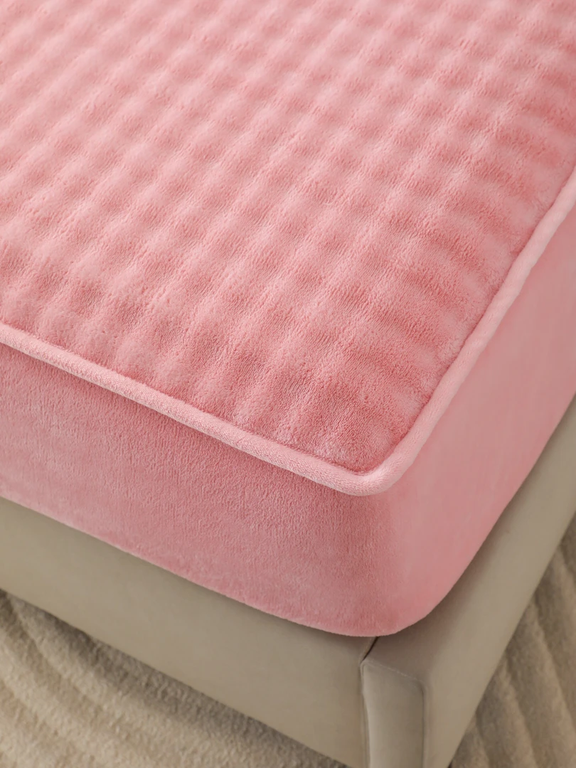 超厚超暖泡泡绒云感床笠单人双人