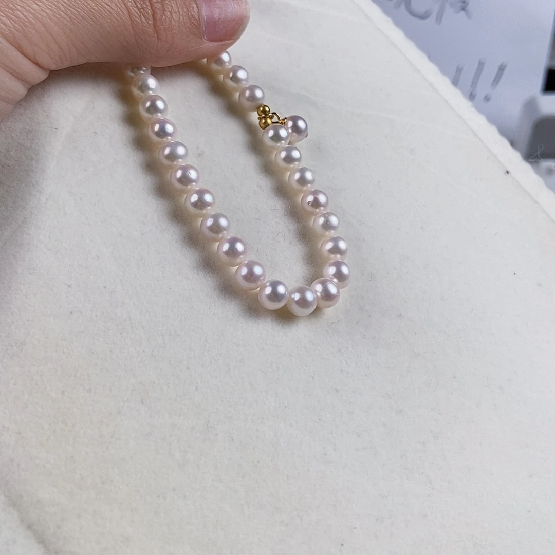 淡水珍珠手绳银S925镶嵌