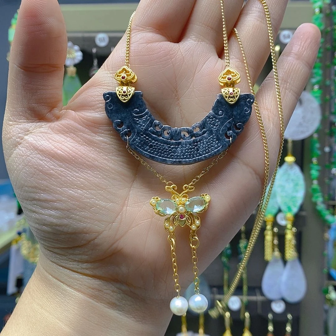 颈饰未镶嵌翡翠翡翠