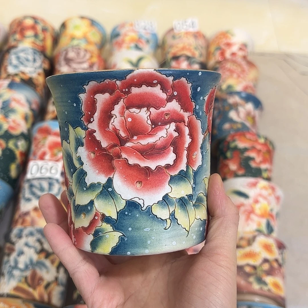 景德镇炫彩手绘口10.5高10