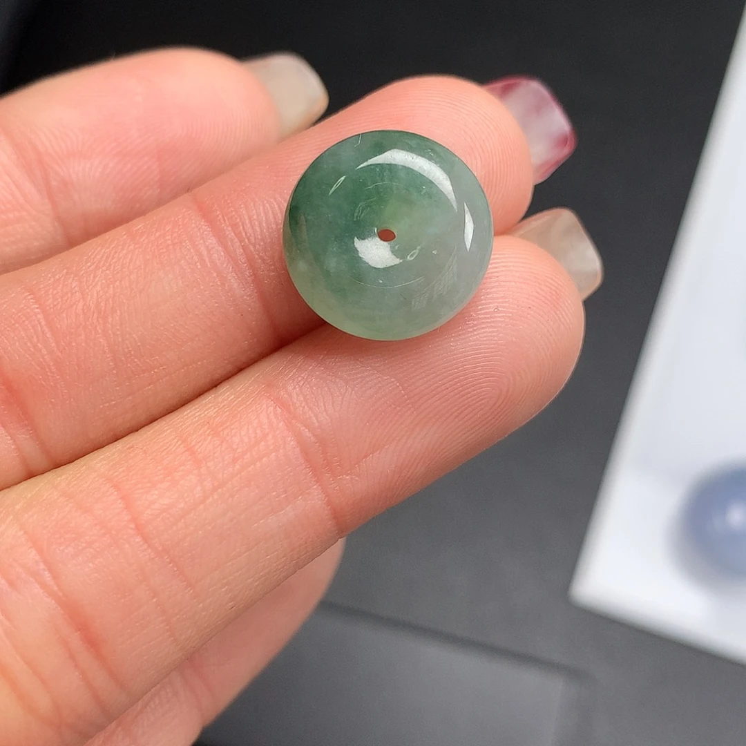 翡翠未镶嵌戒指平安扣