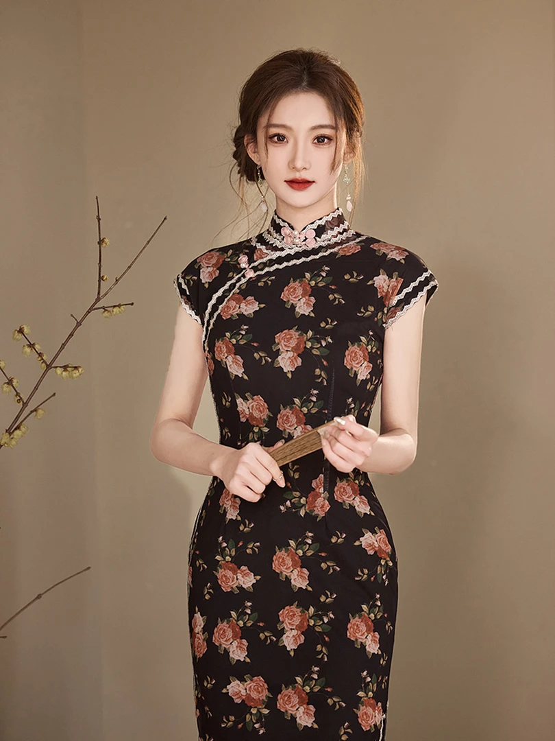 【醉花梦】2025新款春夏季旗袍改良气质少女年轻款新中式显瘦超好看