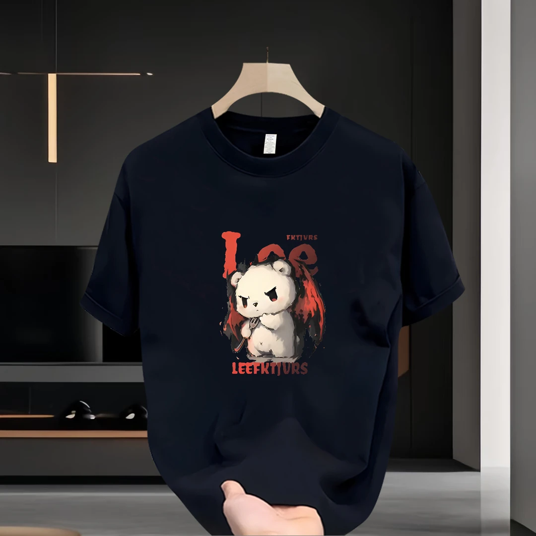 潮牌T恤短袖夏季2025爆款宽松纯棉时尚半袖休闲轻奢痞帅男装百搭