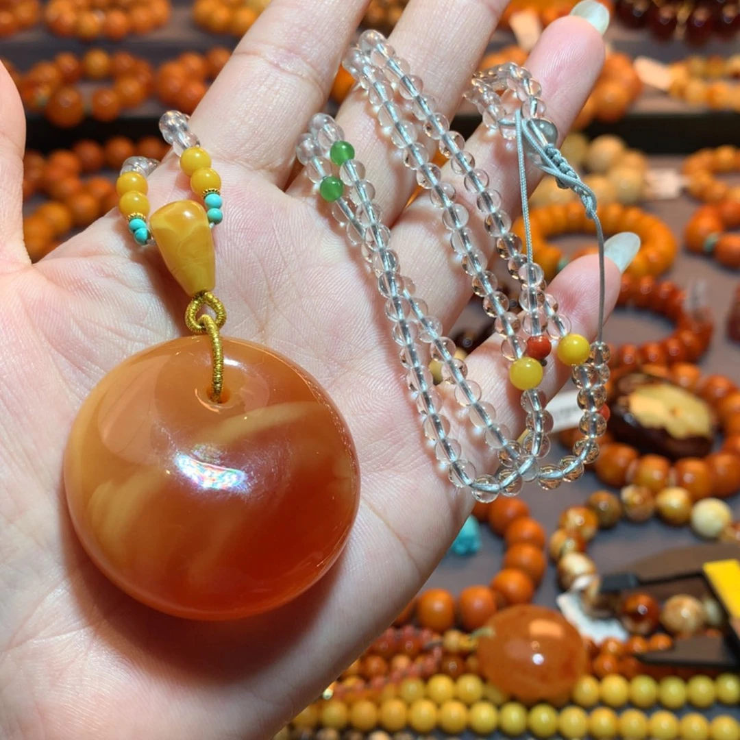 【闪购商品】蜜蜡吊坠(赠链)未镶嵌