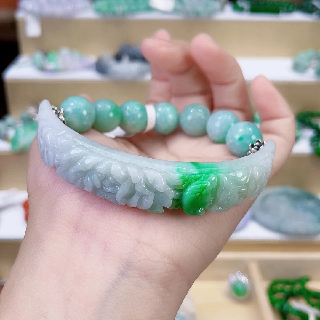 零***疯翡翠未镶嵌手链手链