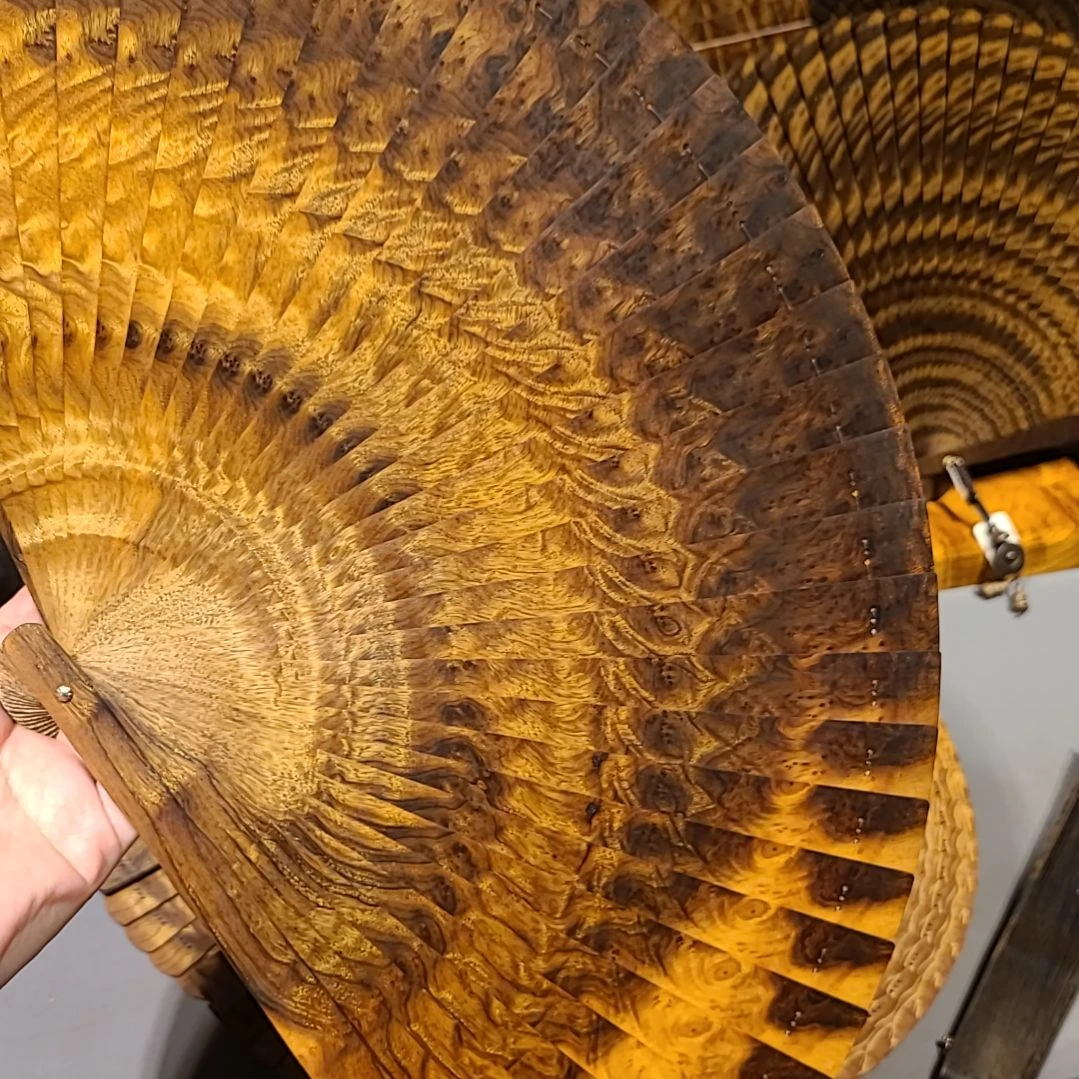 扇子26小叶桢楠金丝楠木苏扇