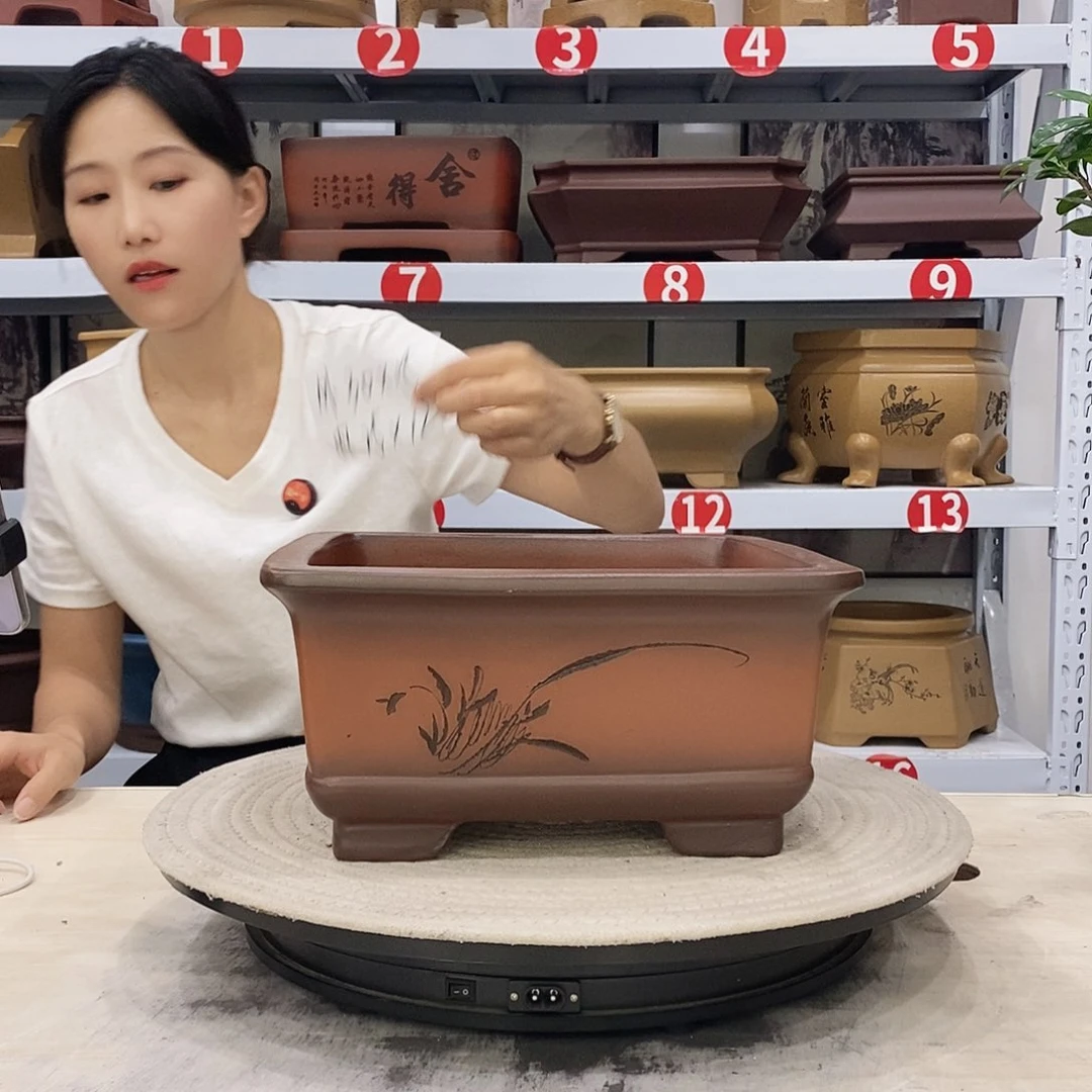 紫砂花盆紫砂花盆