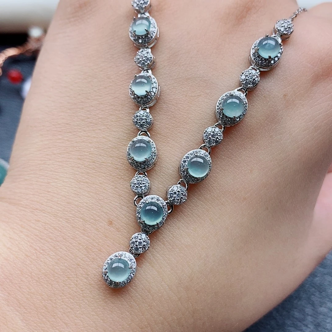 银S925镶嵌戒指翡翠