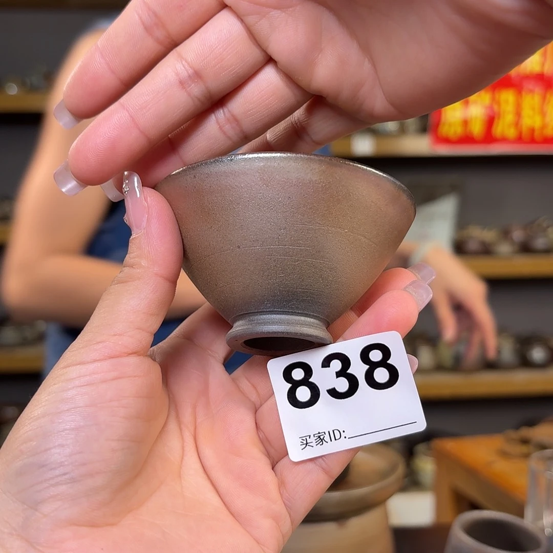 杯坭兴陶柴烧全手工原矿泥料杯