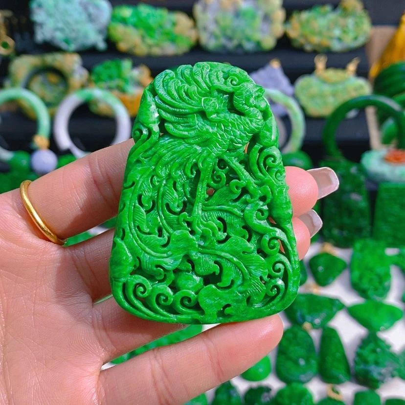 【闪购商品】翡翠颈饰未镶嵌凤凰